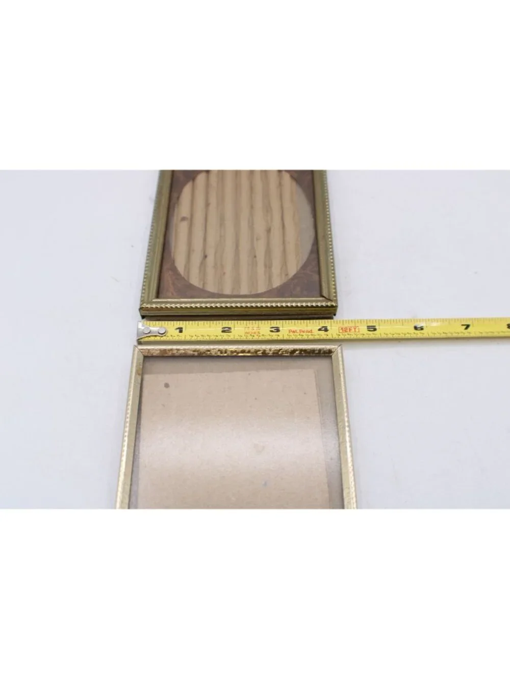 Vintage Gold Brass Etched Ornate Picture Frames 4x5